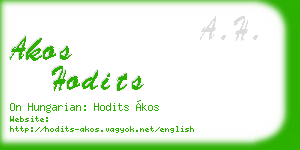 akos hodits business card
